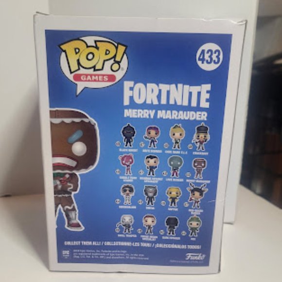 FUNKO POP GAMES FORTNITE MERRY MARAUDER #433 BOX IS DAMAGED FIGURE MINT - Picture 5 of 5